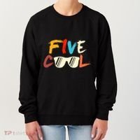 Funny Five Cool Glasses Years Old 5th Birthday Anniversary Women's Sweatshirt thumb 0