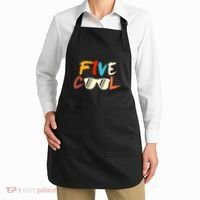 Funny Five Cool Glasses Years Old 5th Birthday Anniversary Apron thumb 2