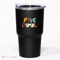 Funny Five Cool Glasses Years Old 5th Birthday Anniversary Tumbler thumb 0