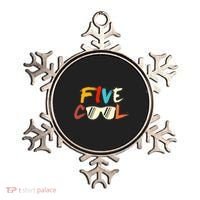 Funny Five Cool Glasses Years Old 5th Birthday Anniversary Ornament thumb 0