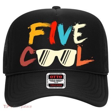 Funny Five Cool Glasses Years Old 5th Birthday Anniversary Hat