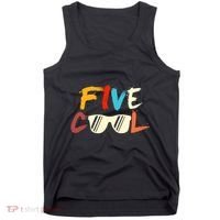 Funny Five Cool Glasses Years Old 5th Birthday Anniversary Tank Top thumb 0