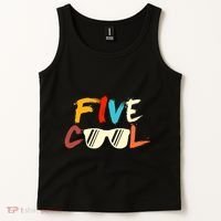 Funny Five Cool Glasses Years Old 5th Birthday Anniversary Tank Top thumb 2