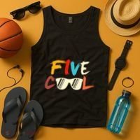 Funny Five Cool Glasses Years Old 5th Birthday Anniversary Tank Top thumb 4