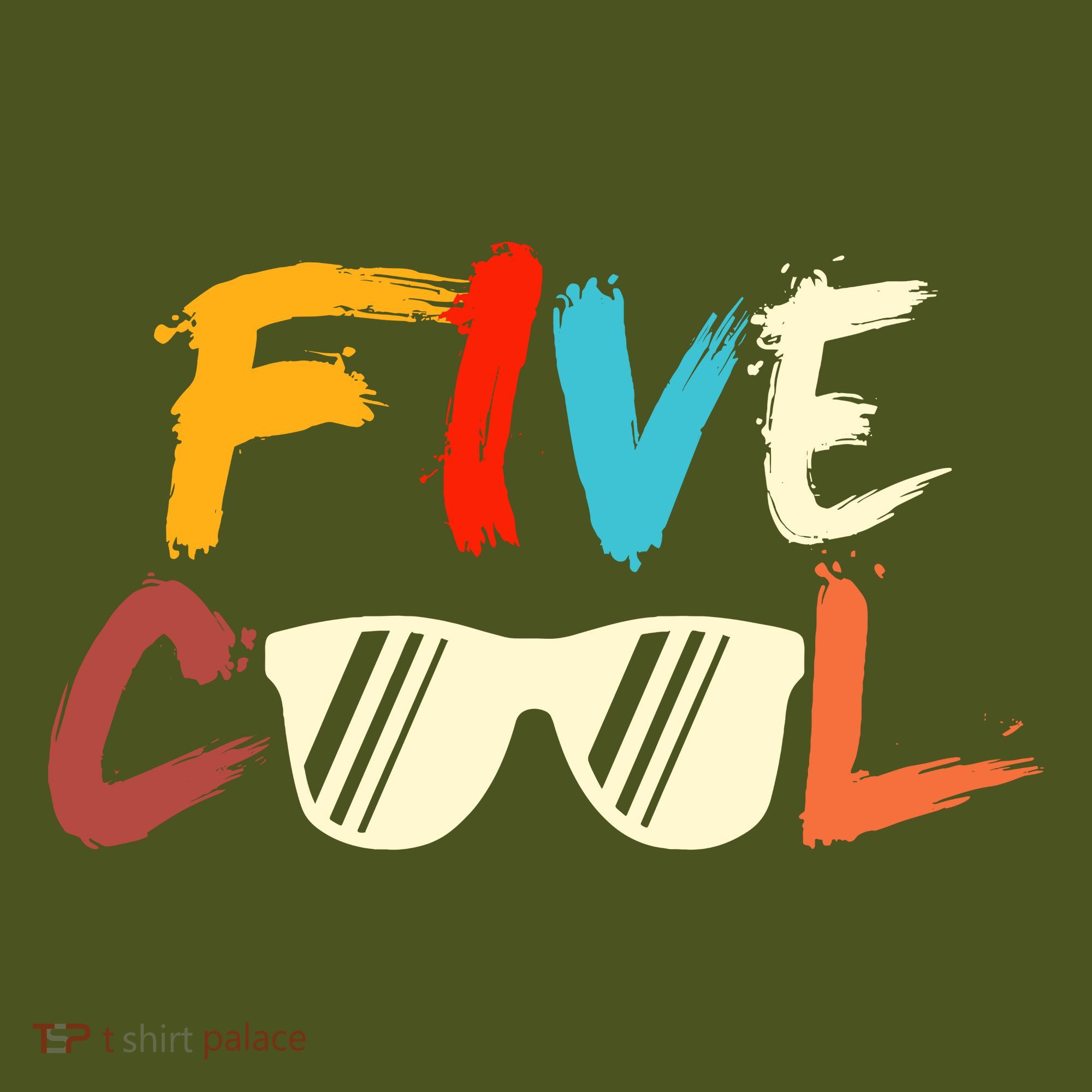 Funny Five Cool Glasses Years Old 5th Birthday Anniversary Long Sleeve Shirt