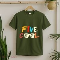 Funny Five Cool Glasses Years Old 5th Birthday Anniversary T-Shirt thumb 2