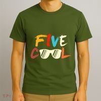 Funny Five Cool Glasses Years Old 5th Birthday Anniversary T-Shirt thumb 3