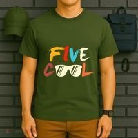 Funny Five Cool Glasses Years Old 5th Birthday Anniversary T-Shirt thumb 6