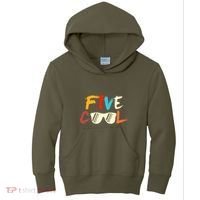 Funny Five Cool Glasses Years Old 5th Birthday Anniversary Kids Hoodie thumb 0
