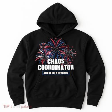 Funny Fireworks Chaos Coordinator 4th Of July Division Hoodie