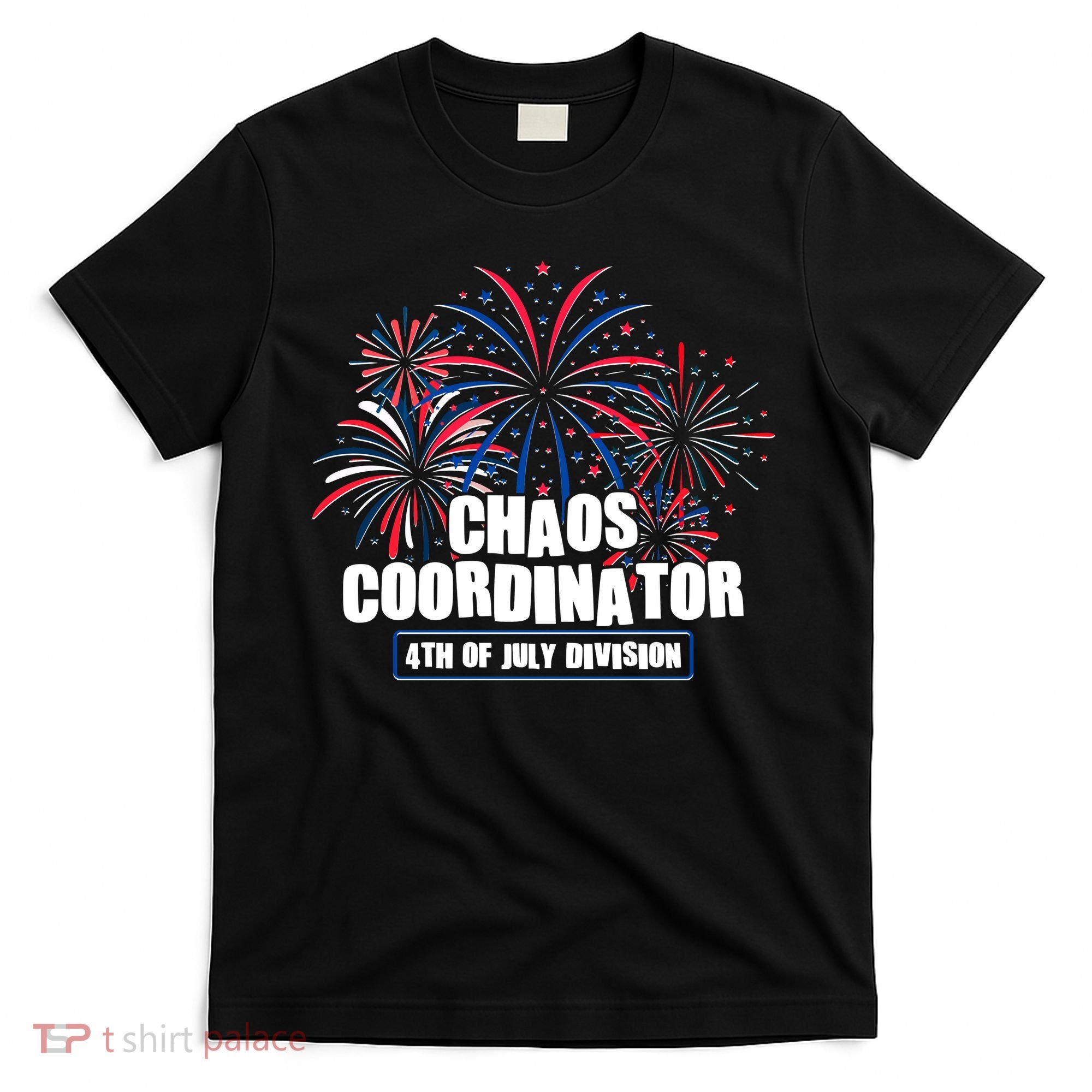 Funny Fireworks Chaos Coordinator 4th Of July Division T-Shirt