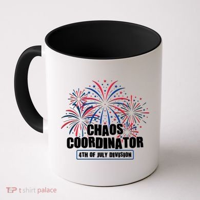 Funny Fireworks Chaos Coordinator 4th Of July Division Coffee Mug