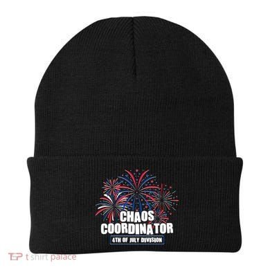 Funny Fireworks Chaos Coordinator 4th Of July Division Beanie