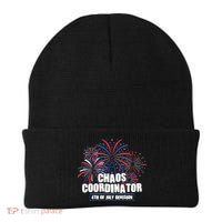 Funny Fireworks Chaos Coordinator 4th Of July Division Beanie thumb 0