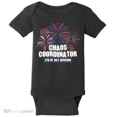Funny Fireworks Chaos Coordinator 4th Of July Division Baby Bodysuit