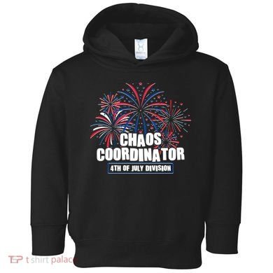 Funny Fireworks Chaos Coordinator 4th Of July Division Toddler Hoodie