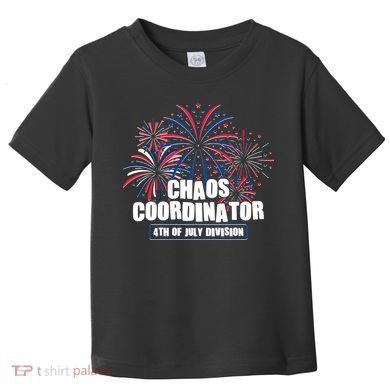 Funny Fireworks Chaos Coordinator 4th Of July Division Toddler T-Shirt
