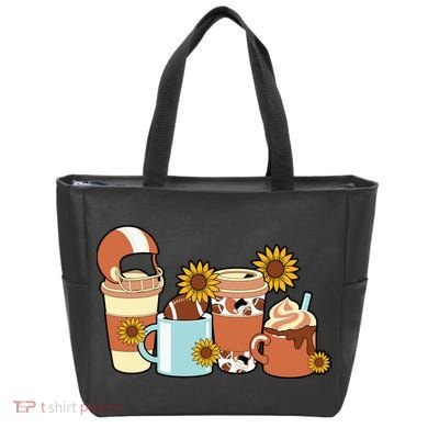 Football Fall Coffee Lover Tote Bag