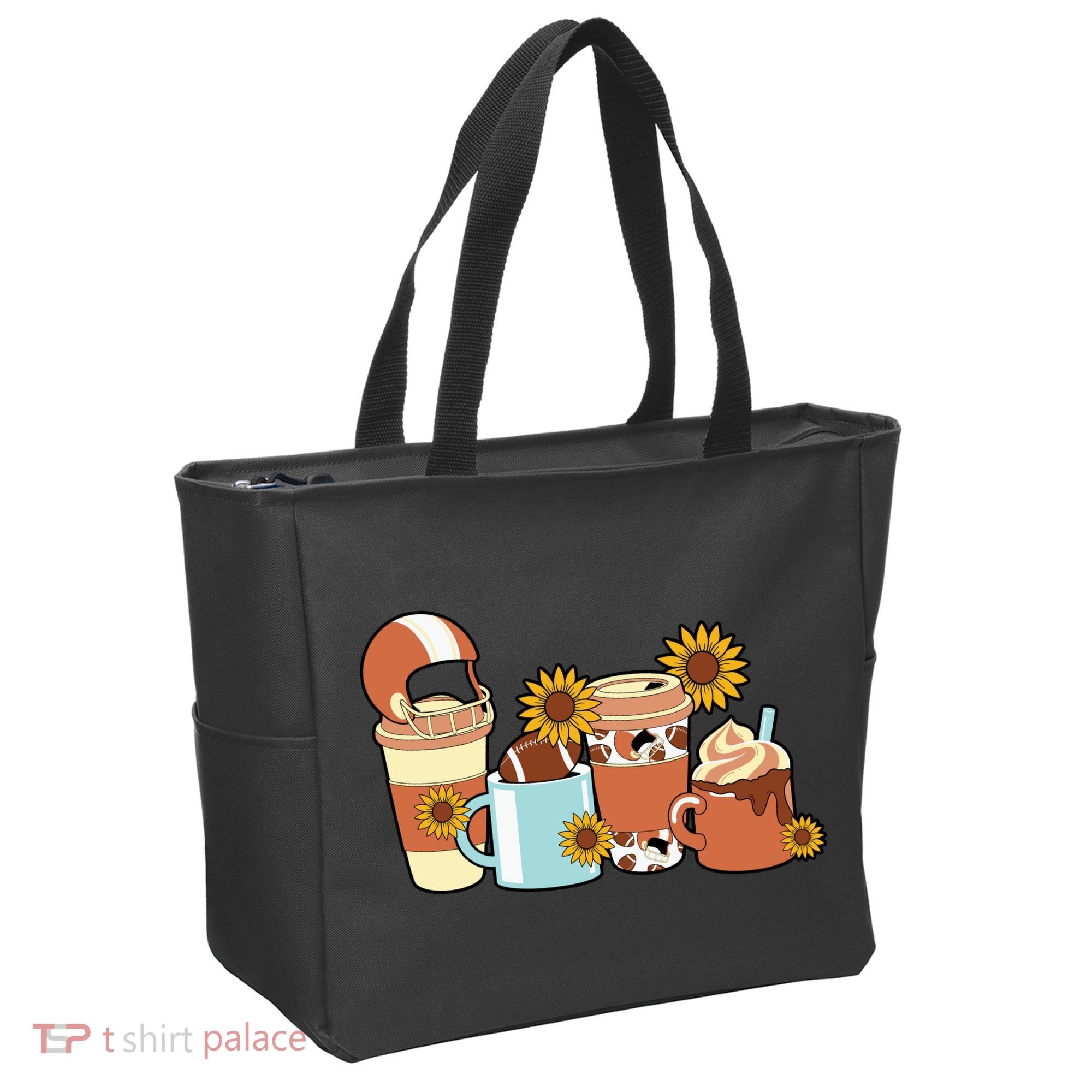 Football Fall Coffee Lover Tote Bag