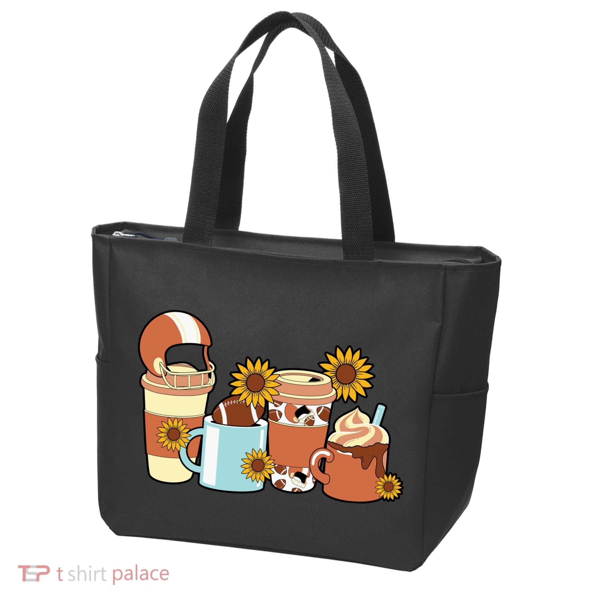 Football Fall Coffee Lover Tote Bag