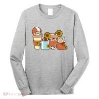Football Fall Coffee Lover Long Sleeve Shirt thumb 0