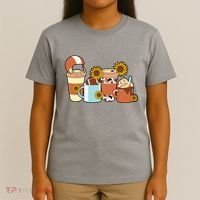 Football Fall Coffee Lover T-Shirt thumb 4