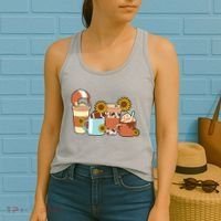 Football Fall Coffee Lover Women's Tank Top thumb 2