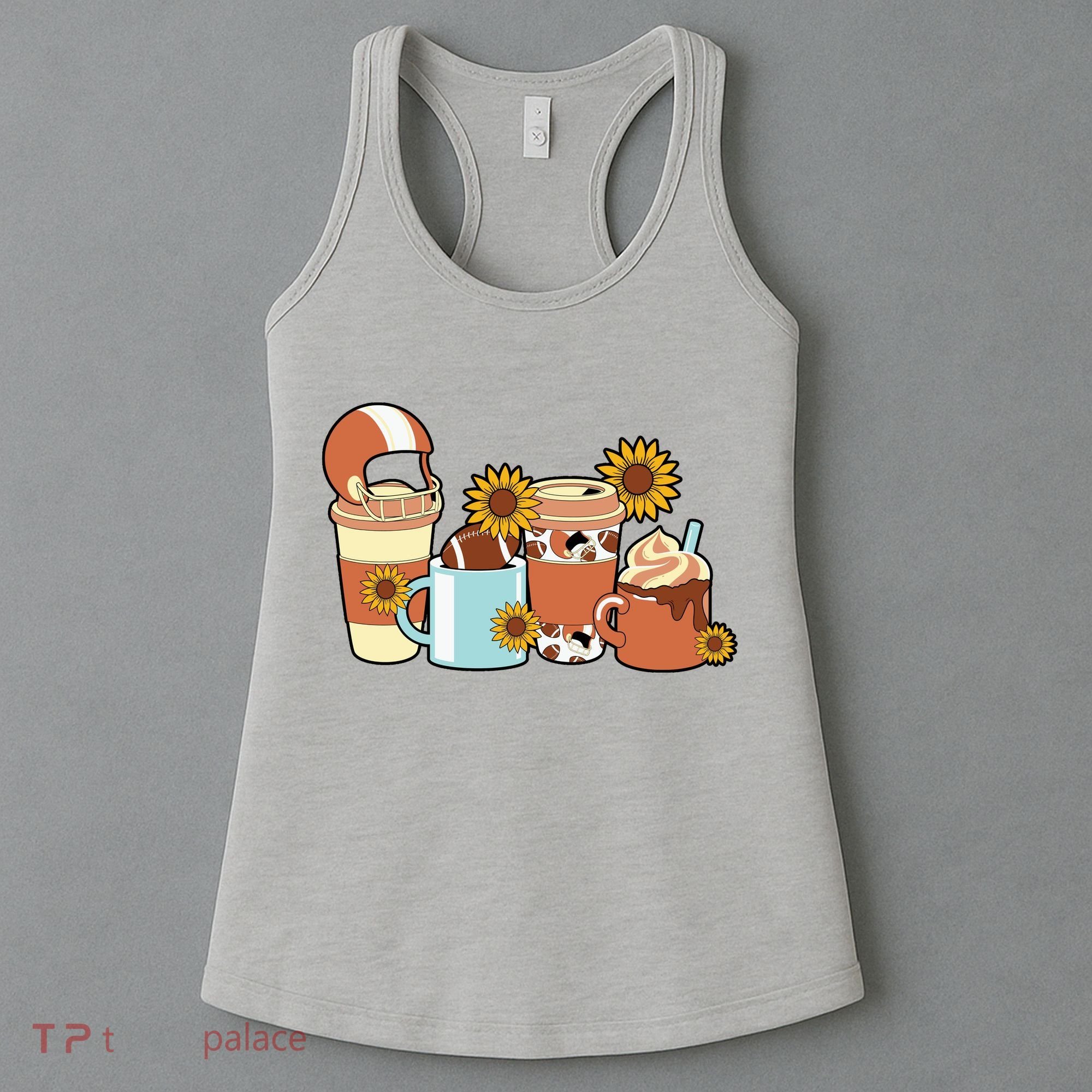 Football Fall Coffee Lover Women's Tank Top