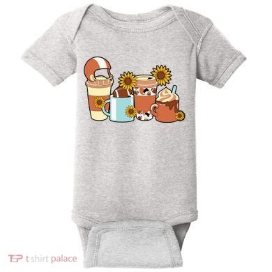 Football Fall Coffee Lover Baby Bodysuit
