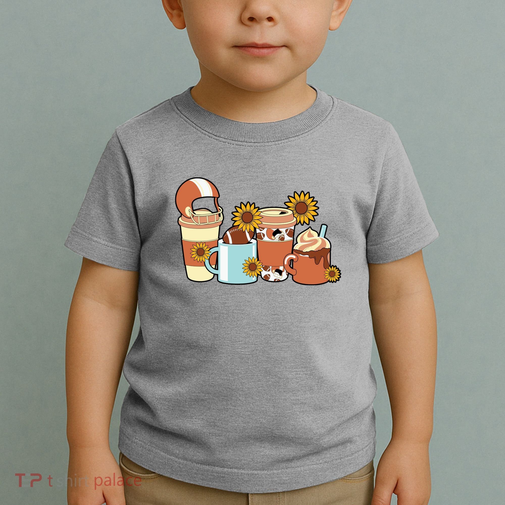 Football Fall Coffee Lover Toddler T-Shirt
