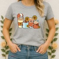 Football Fall Coffee Lover Women's T-Shirt thumb 2