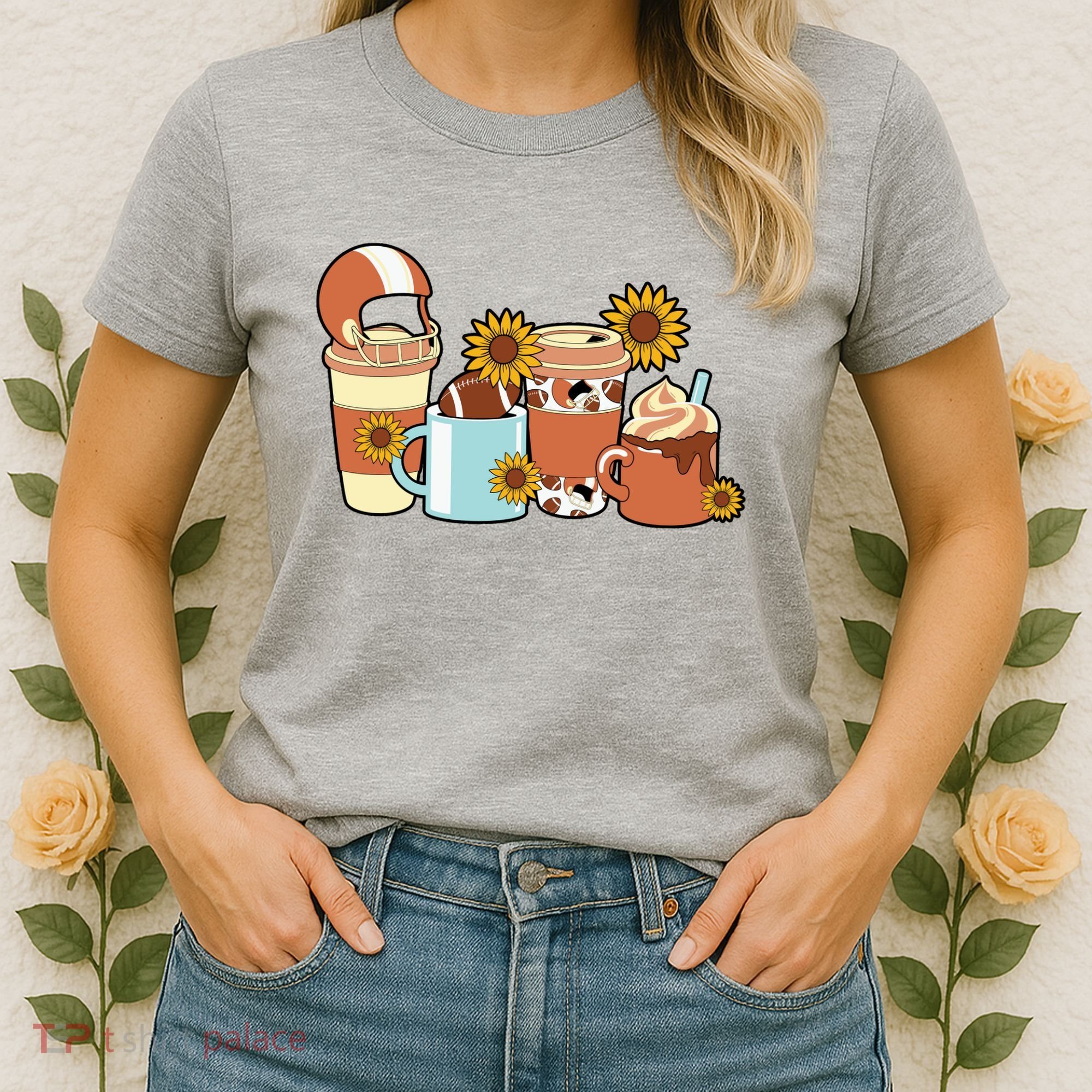 Football Fall Coffee Lover Women's T-Shirt