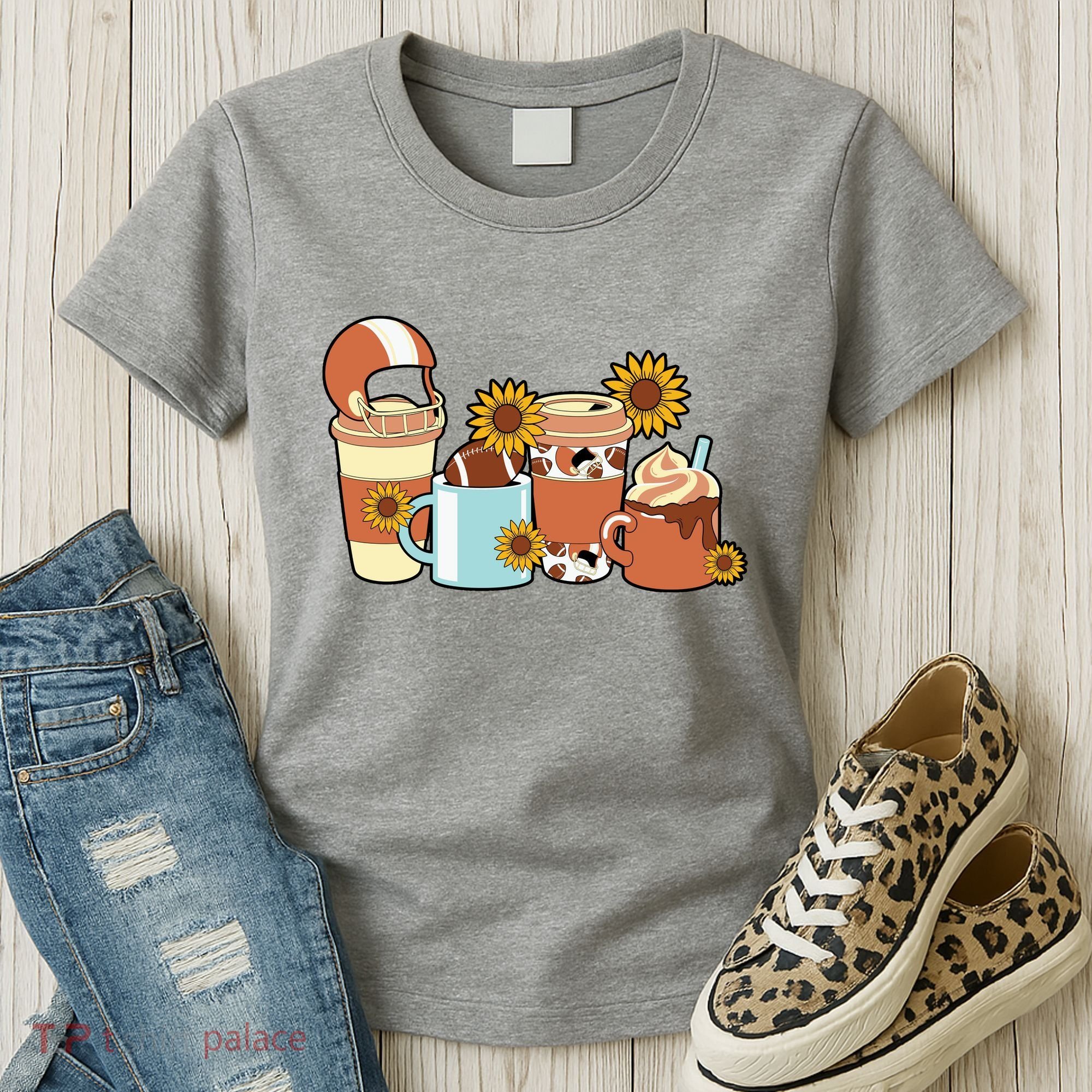 Football Fall Coffee Lover Women's T-Shirt
