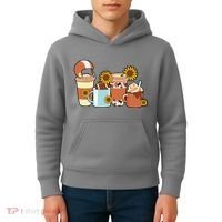 Football Fall Coffee Lover Kids Hoodie thumb 4