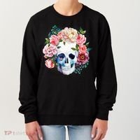 Fancy Flower Crown Skull Women's Sweatshirt thumb 0