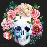 Fancy Flower Crown Skull Beanie thumb 2