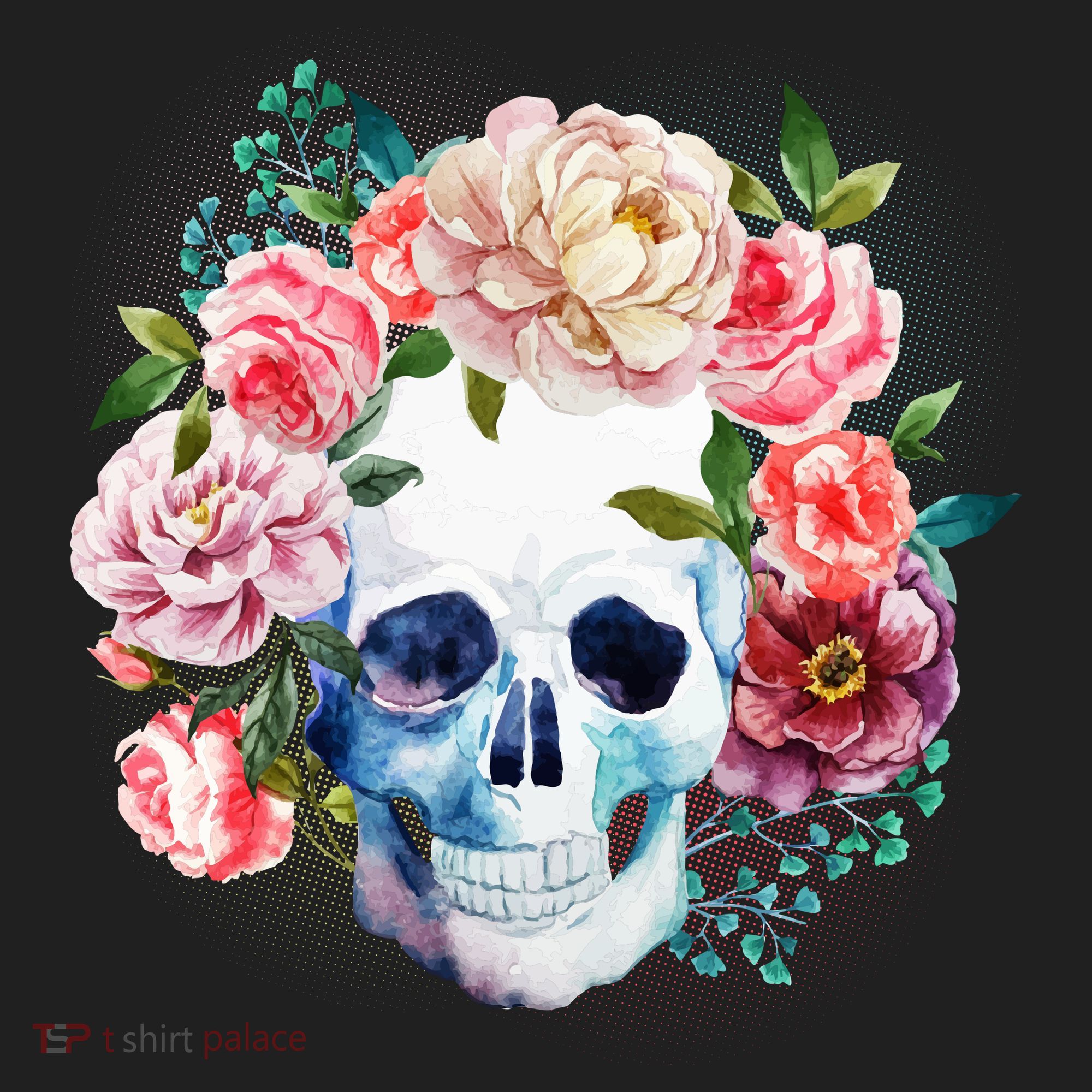 Fancy Flower Crown Skull Beanie