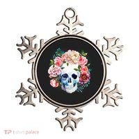 Fancy Flower Crown Skull Ornament thumb 0