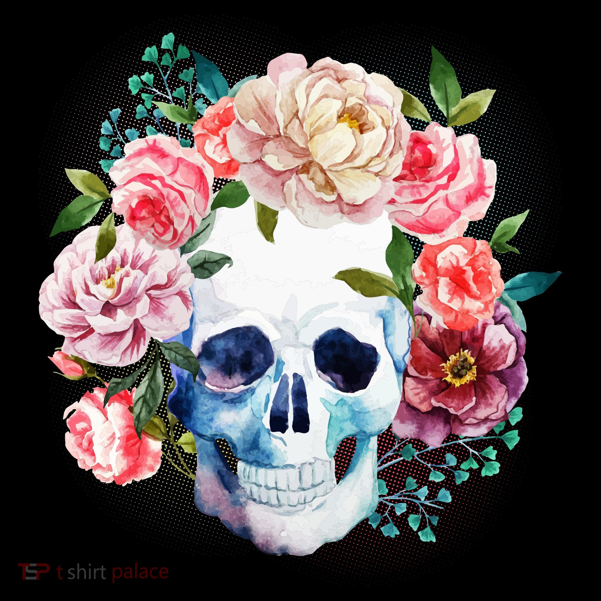 Fancy Flower Crown Skull Baby Bodysuit