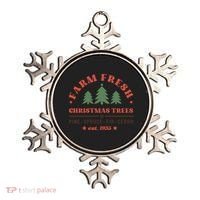Farm Fresh Christmas Trees Funny Xmas Graphic Plus Size Ornament thumb 0
