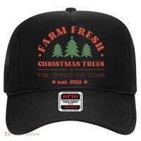 Farm Fresh Christmas Trees Funny Xmas Graphic Plus Size Hat thumb 0