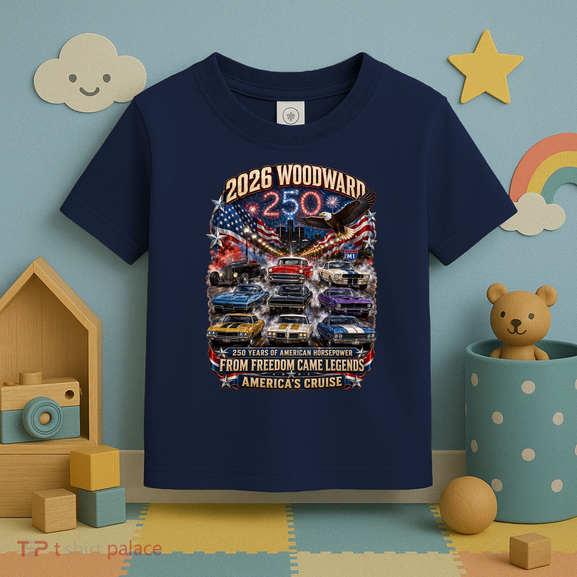 From Freedom Came Legends 2026 Woodward Cruise M1 Toddler T-Shirt