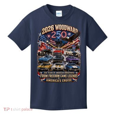 From Freedom Came Legends 2026 Woodward Cruise M1 Kids T-Shirt