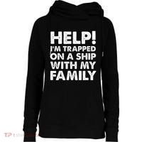 Funny Family Cruise Matching Vacation Cruising Womens Funnel Neck Pullover Hood thumb 0