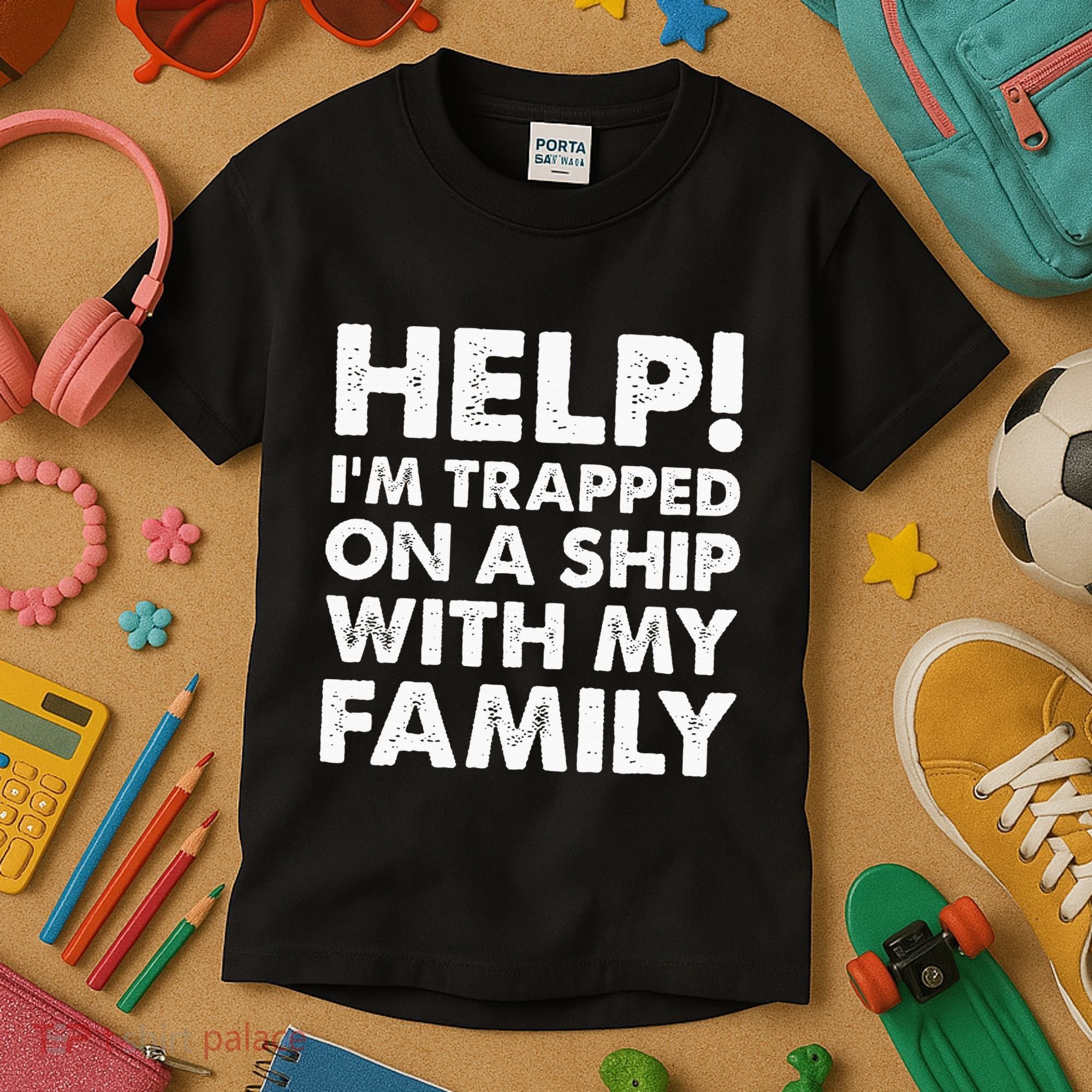 Funny Family Cruise Matching Vacation Cruising Kids T-Shirt