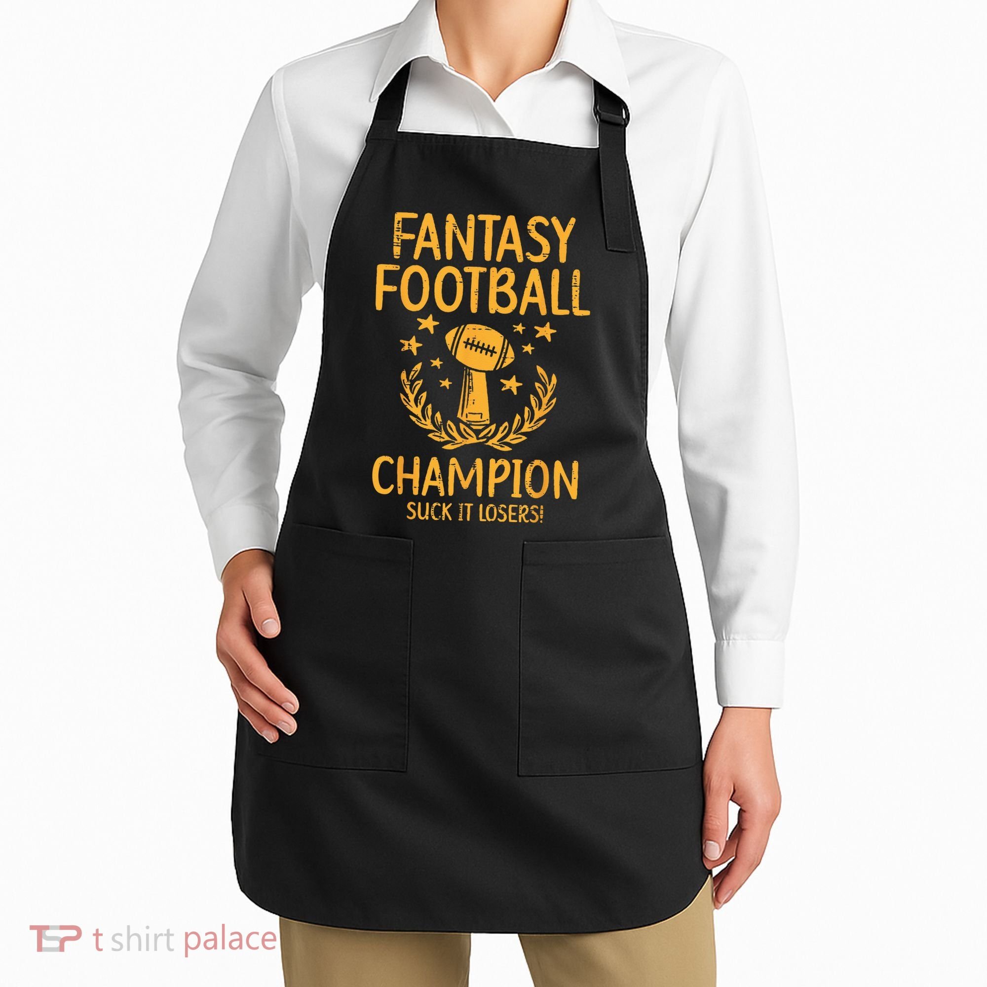 Fantasy Football Champion Funny FFL Draft Champ Apron