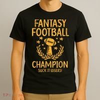 Fantasy Football Champion Funny FFL Draft Champ T-Shirt thumb 3