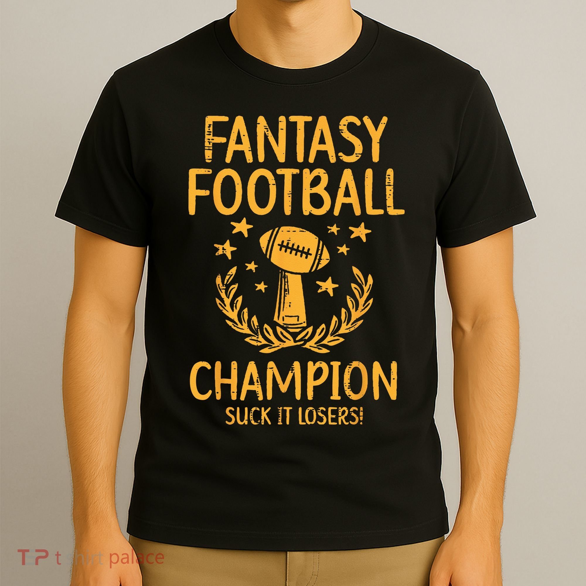 Fantasy Football Champion Funny FFL Draft Champ T-Shirt