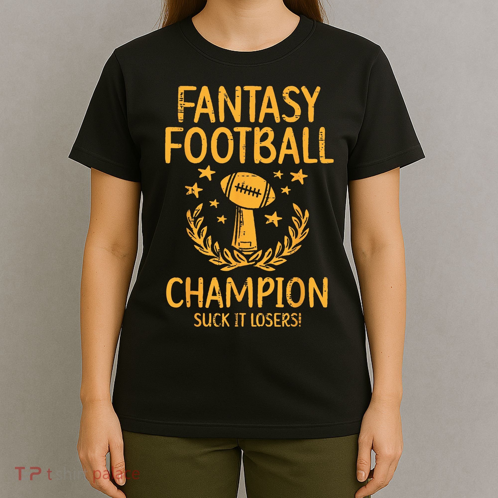 Fantasy Football Champion Funny FFL Draft Champ T-Shirt