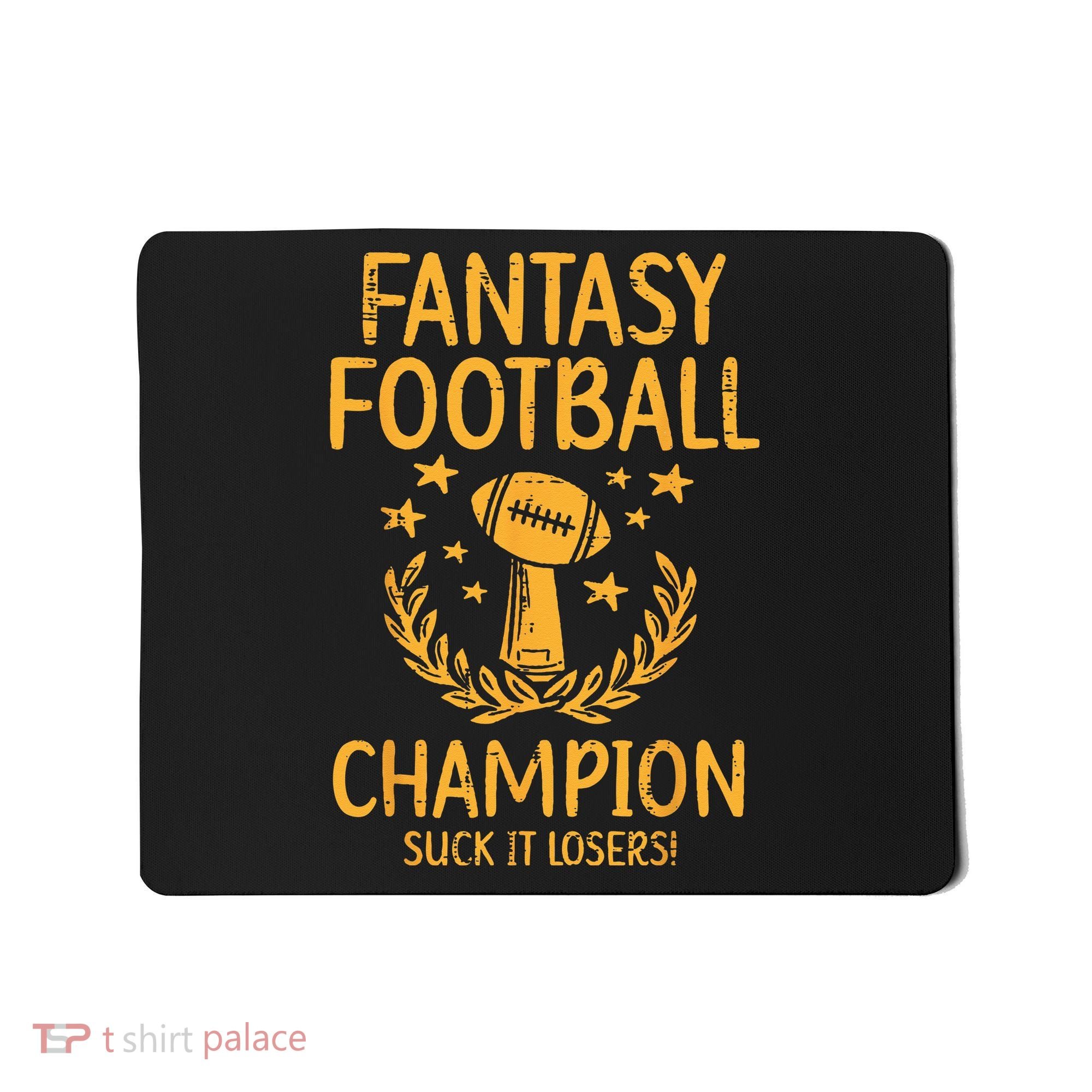 Fantasy Football Champion Funny FFL Draft Champ Mousepad